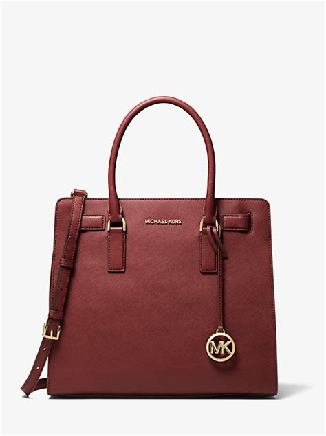 MICHAEL Michael KORS Dillon Large Top Zip Leather Satchel 